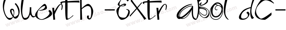 Wuerth -Extr aBol dC字体转换